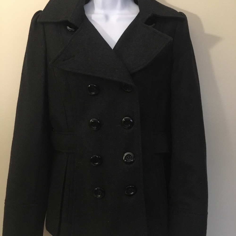 Guess Wool Blend Poly Lining Coat Medium - image 2